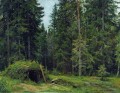 cabaña en el bosque 1892 paisaje clásico Ivan Ivanovich árboles